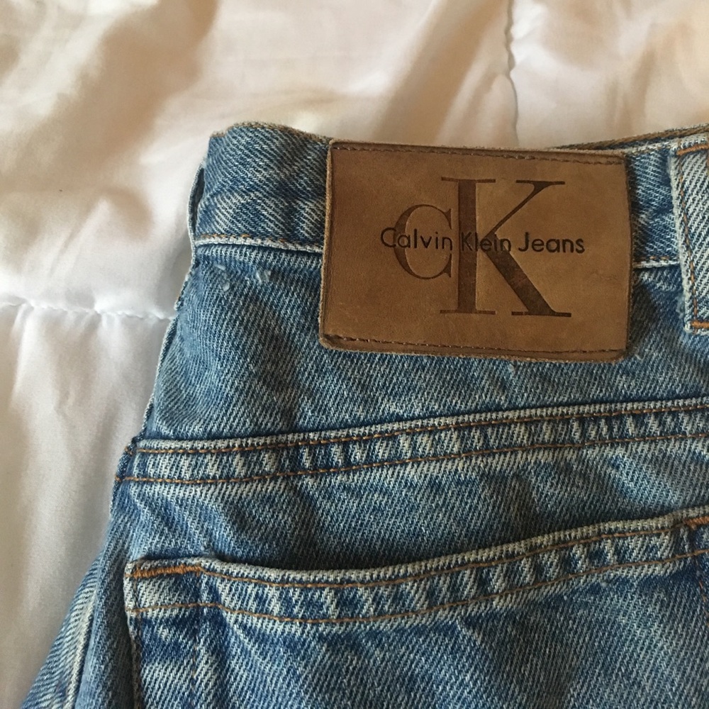 Vintage Calvin Klein High Waisted Denim Shorts